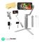 zhi yun Smooth Q4 3-Axis Gimbal Stabilizer for Smartphone (with 2 Years ZHIYUN India Official_Warranty) Built-in Extension Rod, Portable and Foldable, Vlogging Stabilizer, YouTube TikTok Video, White