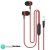 UBON Earphones with Mic, Rapper 2.0 Series UB-114, in Ear Wired Headphone for Extra Bass & HD Sound, 10mm Dynamic Driver, 3.5 mm Audio Jack Compatible with Mobile Phones, Tablets & Laptops (Red)