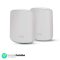 Netgear Orbi Whole Home Dual Band Mesh WiFi 6 System (RBK352) Router with 1 Satellite Extender|Coverage up to 3,000 sq. ft. and 30+ Devices|AX1800 WiFi 6 (Up to 1.8Gbps), White, Medium (RBK352-100EUS)