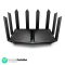 TP-Link AX7800 Tri-Band Gigabit 8-Stream Wi-Fi 6 Router, 7800 Mbps, 1×2.5 Gbps+4×1 Gbps Ports, 1.7 GHz Quad-Core CPU, USB 3.0+2.0, Ideal for Gaming Xbox/PS4/Steam&4K/8K, OneMesh (Archer AX95), Black