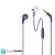 JBL Endurance Run 2, Sports in Ear Wired Earphones with Mic, Pure Bass, Sweatproof, Flexsoft eartips, Magnetic Earbuds, Fliphook & TwistLock Technology with Voice Assistant Support for Mobiles (Blue))