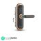 LAVNA LA28 Smart WiFi Door Lock with Fingerprint, Mobile app, WiFi, PIN, OTP, RFID Card and Manual Key Access for Wooden Doors (Rose Gold)