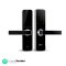 Ozone Smart Door Locks | Main Door Locks for Home | Fingerprint Door Lock | Metal Handle | RFID Card | Smart Door Lock | Emergency Key | Black | 24 Months Warranty (Without Wi-Fi) (Silver)