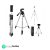 Photron Stedy 600M Tripod with Mobile Holder for Smart Phone, Camera, Mobile Phone | Extends to 1345mm (4.4 Feet) | Folds to 515mm(1.6 Feet) | Weight Load Capacity: 3kg | Case Included, Silver