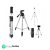 Photron Stedy 600M Tripod with Mobile Holder for Smart Phone, Camera, Mobile Phone | Extends to 1345mm (4.4 Feet) | Folds to 515mm(1.6 Feet) | Weight Load Capacity: 3kg | Case Included, Silver