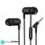 UBON Earphones UB 760 Universal Runner Earphone with mic Wired Hi-Resolution Audio Deep Ergonomic Sweatproof Earbuds for All Smartphones Dynamic 10mm Driver, (Black)