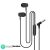 UBON Earphones with Mic, Rapper Series UB-111, in-Ear Wired Headphone with 10mm Dynamic Driver, Gives Booming Sound & Heavy Bass, L-Shaped 3.5 mm Audio Jack, Universal Compatibility (Black)