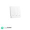 Protium Smart Wall Button Switch (WIFI+RF Function) Work with Alexa, Google home, Smart life app (3 Gang, White)