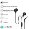 JBL Endurance Run 2, Sports in Ear Wired Earphones with Mic, Pure Bass, Sweatproof, Flexsoft eartips, Magnetic Earbuds, Fliphook & TwistLock Technology with Voice Assistant Support for Mobiles (Black)