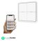 Auslese® Smart Wireless Zigbee On Off Switch 4 Gang 12 Scene Controller Required Zigbee Hub App Controlled Support Alexa And Google Home