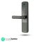 LAVNA Smart Digital Door Lock with Fingerprint, Bluetooth + WiFi, Mobile App, OTP, PIN, RFID Card and Manual Key Access for Wooden Doors (LA24 Black) (Bluetooth)