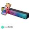 Portronics Radian 16W Bluetooth Stereo Soundbar with Multicolour LED Lights, in-Built FM Radio, Built in Mic, Aux in 3.5mm, Micro SD Slot(Black)