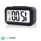 OVEERA Digital Alarm Clock for Home Bedroom with Smart Automatic Sensor Backlight LCD Screen,Date & Temperature for Students Desk Table-ABS Plastic,Black,Medium