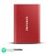 Samsung T7 500GB Up to 1,050MB/s USB 3.2 Gen 2 (10Gbps, Type-C) External Solid State Drive (Portable SSD) Red (MU-PC500R)