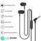 UBON Earphones with Mic, Rapper Series UB-111, in-Ear Wired Headphone with 10mm Dynamic Driver, Gives Booming Sound & Heavy Bass, L-Shaped 3.5 mm Audio Jack, Universal Compatibility (Black)