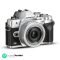 Olympus OMD-EM-10-Mark-IV Mirrorless Digital Camera with Lens 14-42mm f3.5-5.6-EZ Silver