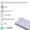 ZEBRONICS Zeb-Max Ninja 61 Keys Wireless Mechanical Keyboard With 3 Bluetooth Connections, 2.4Ghz Nano Receiver, Type C Wired Mode, Rgb Backlit, Built-In Rechargeable Battery And N-Key Rollover(White)