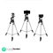 Photron Stedy 600M Tripod with Mobile Holder for Smart Phone, Camera, Mobile Phone | Extends to 1345mm (4.4 Feet) | Folds to 515mm(1.6 Feet) | Weight Load Capacity: 3kg | Case Included, Silver