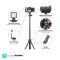 ULANZI MT-34 Extendable Pole Tripod, Selfie Stick with 2 in 1 Phone Clamp, Handle Grip 1/4″ Universal Screw, Compatible iPhone 11 Pro Max XS Max X 8 7 Samsung Canon Nikon Sony Cameras, Black