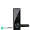 Valencia – Ajax Smart Door Lock with Fingerprint, RFID, PIN Access & Manual Key Access, Black(Free Installation), Glass Finish