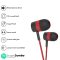 UBON Earphones with Mic, Rapper 2.0 Series UB-114, in Ear Wired Headphone for Extra Bass & HD Sound, 10mm Dynamic Driver, 3.5 mm Audio Jack Compatible with Mobile Phones, Tablets & Laptops (Red)