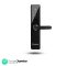 Valencia – Ajax Smart Door Lock with Fingerprint, RFID, PIN Access & Manual Key Access, Black(Free Installation), Glass Finish