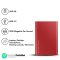 Samsung T7 500GB Up to 1,050MB/s USB 3.2 Gen 2 (10Gbps, Type-C) External Solid State Drive (Portable SSD) Red (MU-PC500R)