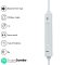 UBON UB-904 OG Series 1.0 Champ Wired Earphones with 3.5mm Audio Jack | Inline Control Buttons & Mic Audio Calling (White)