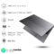 Infinix INBook X1 Core i5 10th Gen – (8 GB/512 GB SSD/Windows 11 Home) XL11 Thin and Light Laptop  (14 inch, Starfall Grey, 1.48 kg)